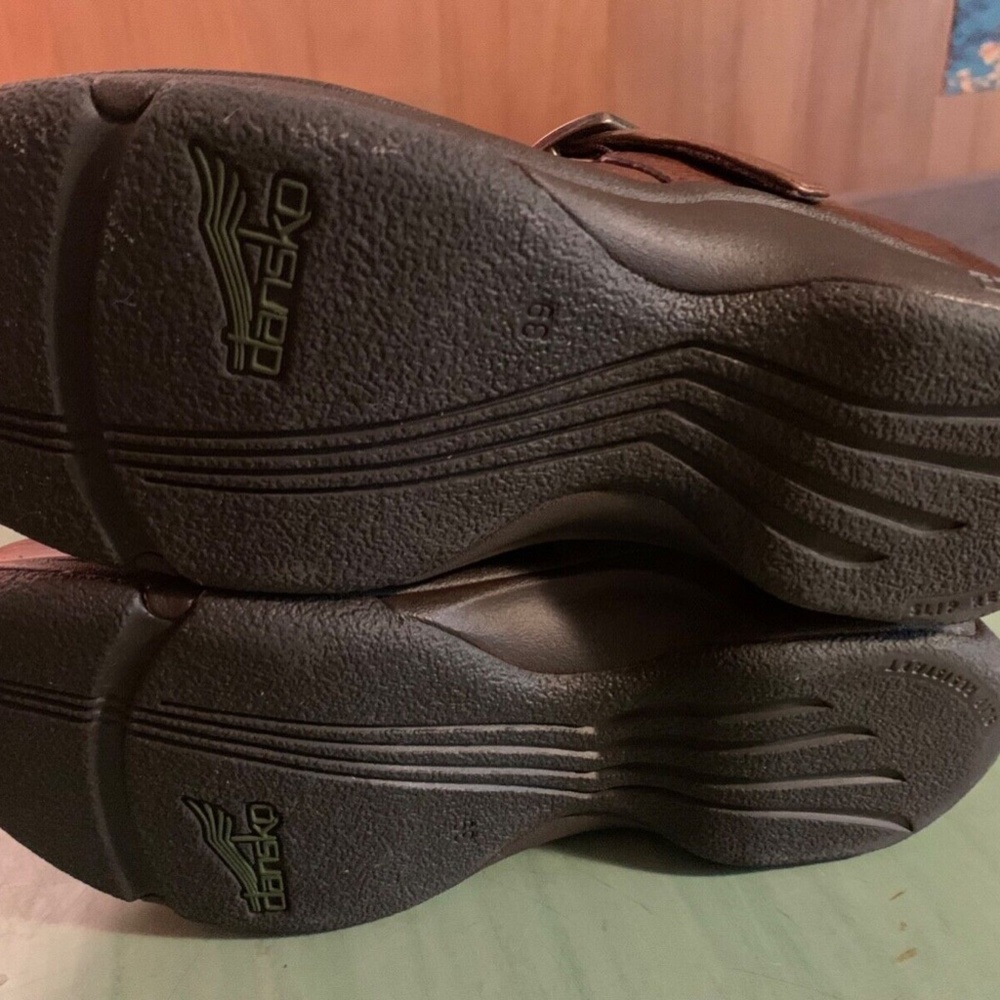 Dansko Brown Leather Mules - Picture 6 of 10